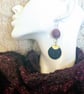  Merino wool ball earrings - Image 3