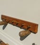 Mahogany and Brass Utensil or Key Rack - Image 3
