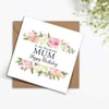 Pink and white roses BIRTHDAY card to my wonderful MUM, Mam Nan Nanna