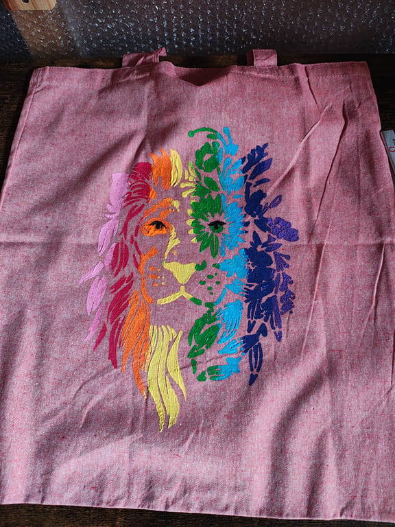 Hand painted tote bags 