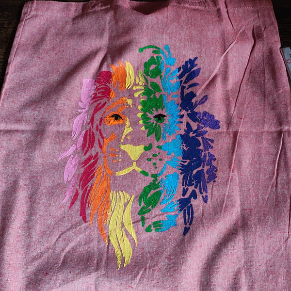 Hand painted tote bags 