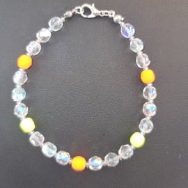 Orange and yellow Neon bracelet 