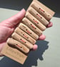 Set of eight large chunky driftwood toggle buttons - Image 1