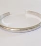 Textured Bangle, Sterling Silver - Image 6