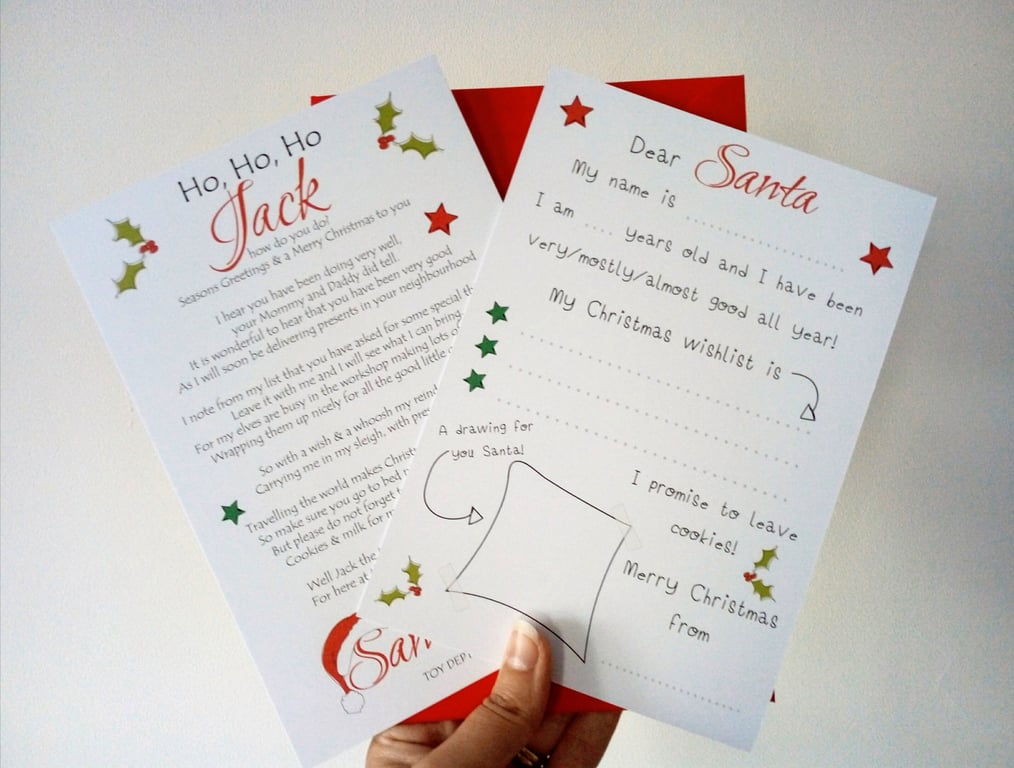 Santa Letters, Letter to Santa, Letter from Santa Claus, Father Christmas
