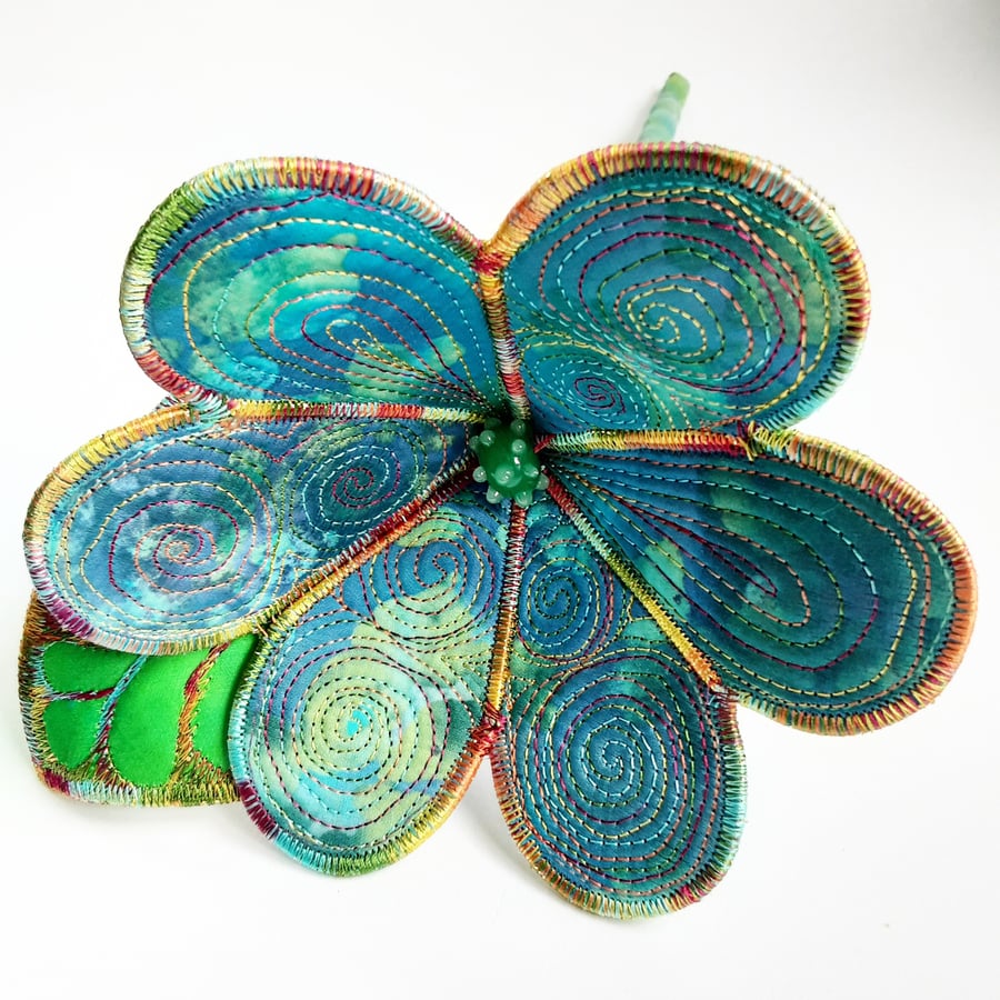 Textile Art Flower