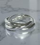 Silver Russian Interlocking Rings - Image 1