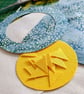 Handmade Bright Sun Fabric Greetings Card - Blank Card - Image 7
