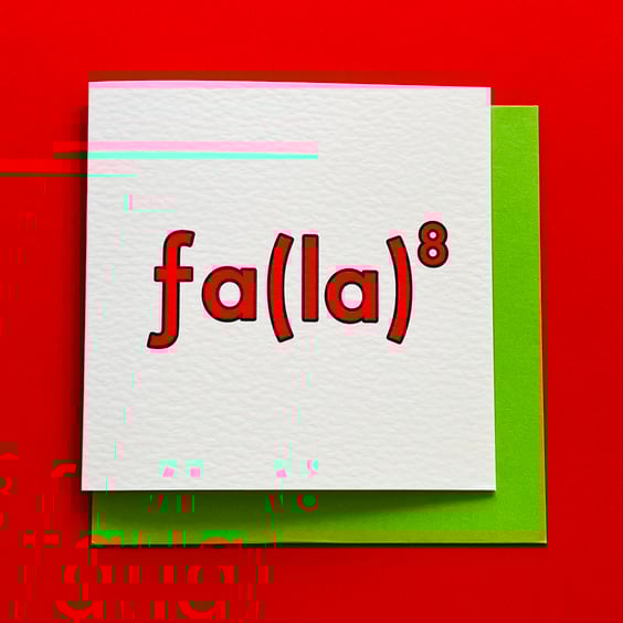 Science Maths Fa La (La La La La La La La) Pun Christmas Card