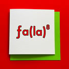 Science Maths Fa La (La La La La La La La) Pun Christmas Card