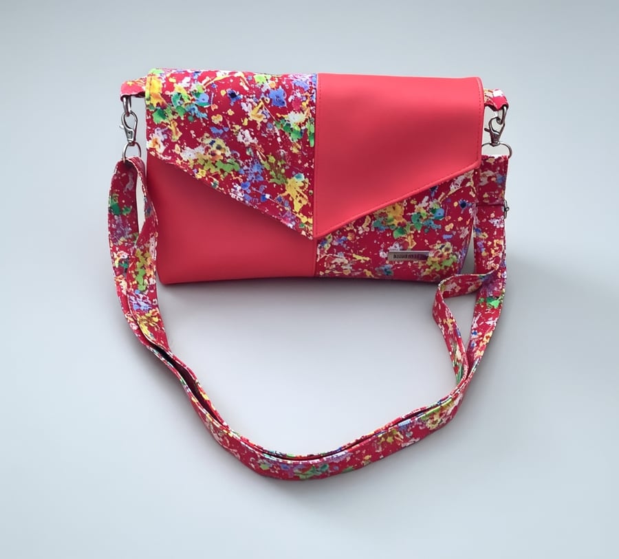 Faux leather handbag