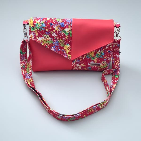 Faux leather handbag