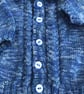 Cardigan with collar knitted in a hand dyed yarn - Image 2