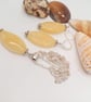 Lemon Jade Drop Bead Pendant with Matching Earrings, 2 Piece Jewellery Set - Image 7