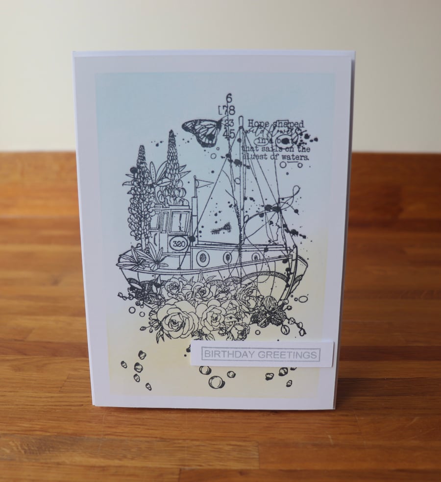 Ancient Mariners All at Sea Birthday Card