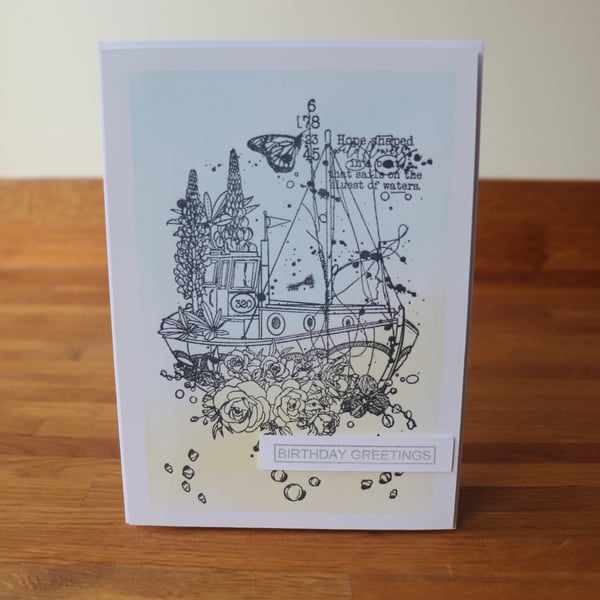 Ancient Mariners All at Sea Birthday Card