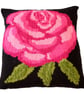 Knitting Pattern for Rose Cushion.  Digital - Image 1