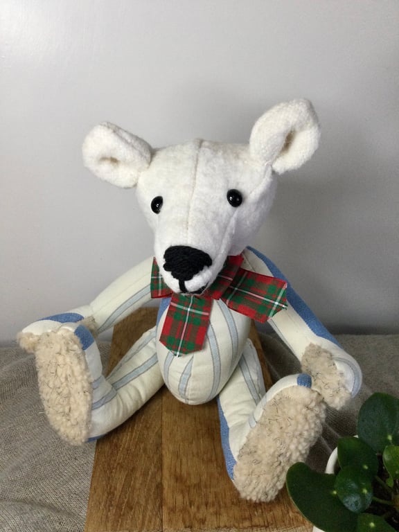 Small character teddy bear. Dementia friend. OOAK bear. Handmade, jointed artist