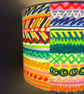 Fun Abstract Bright Scribble Multicolour Yellow 80s vintage fabric Lampshade - Image 7