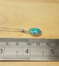 Small Sterling silver Turquoise pendant. December birthstone necklace - Image 5