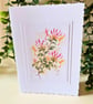 Honeysuckle A6 Card, June Birth Flower Greeting Card, Botanical Note Card
