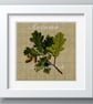 036 - Rustic English Oak and Acorns - Cross Stitch Pattern - Image 2