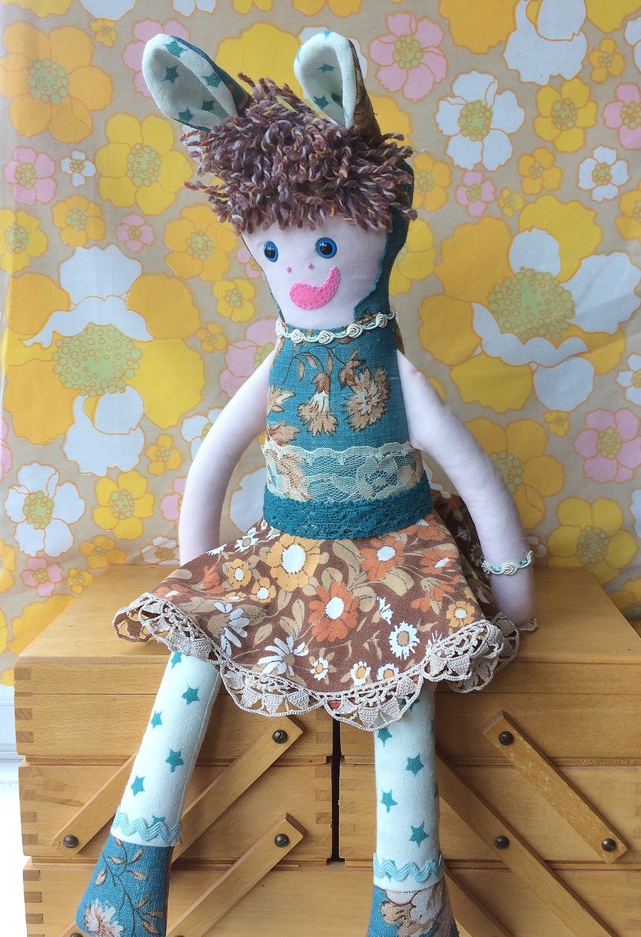 SALE FREE UK Post - ROWENA RabbitRascal  - Pretty Doll vintage collectable