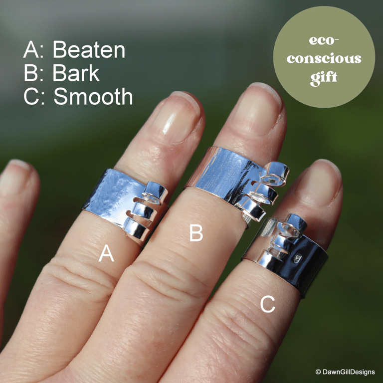 Sterling Silver Hooker Ring - for multiple strands of knitting or crochet