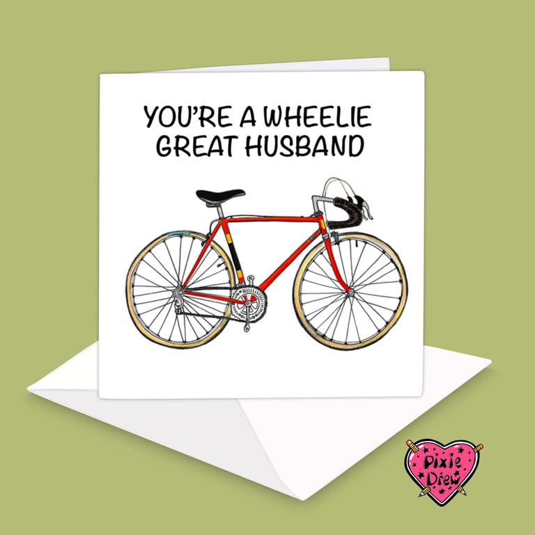 Husband card for a bicycle loving cyclist