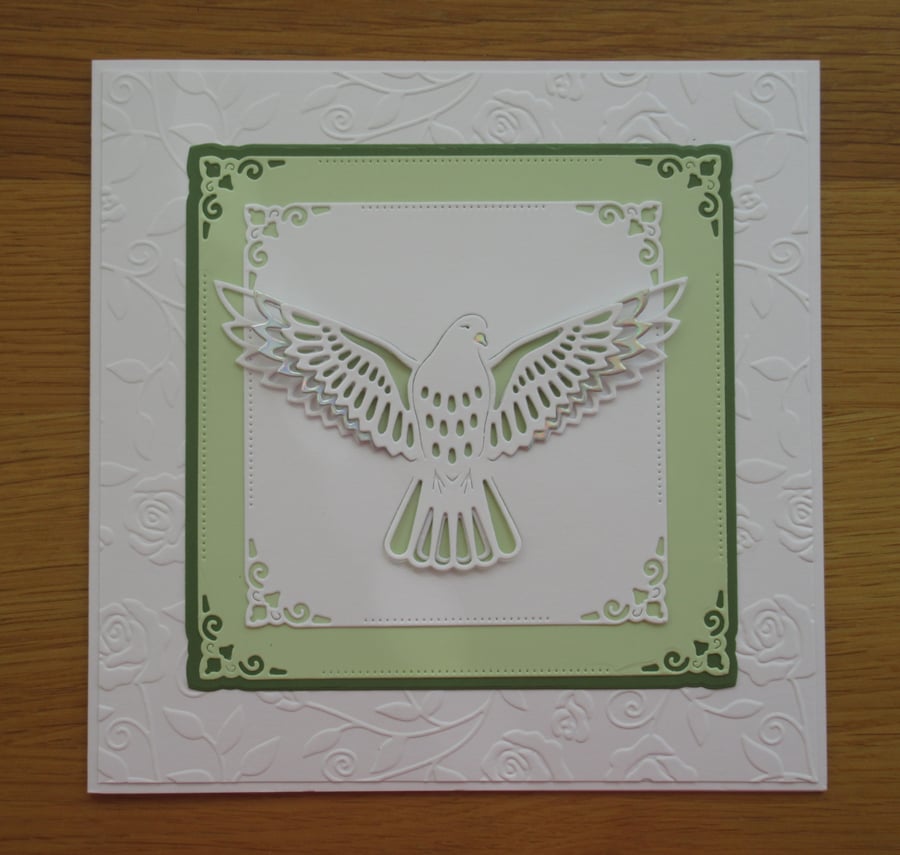 Dove Sympathy Card - Green