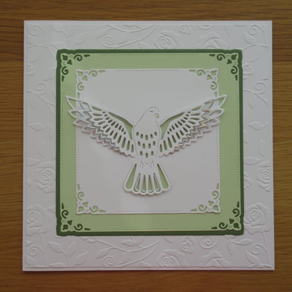 Dove Sympathy Card - Green