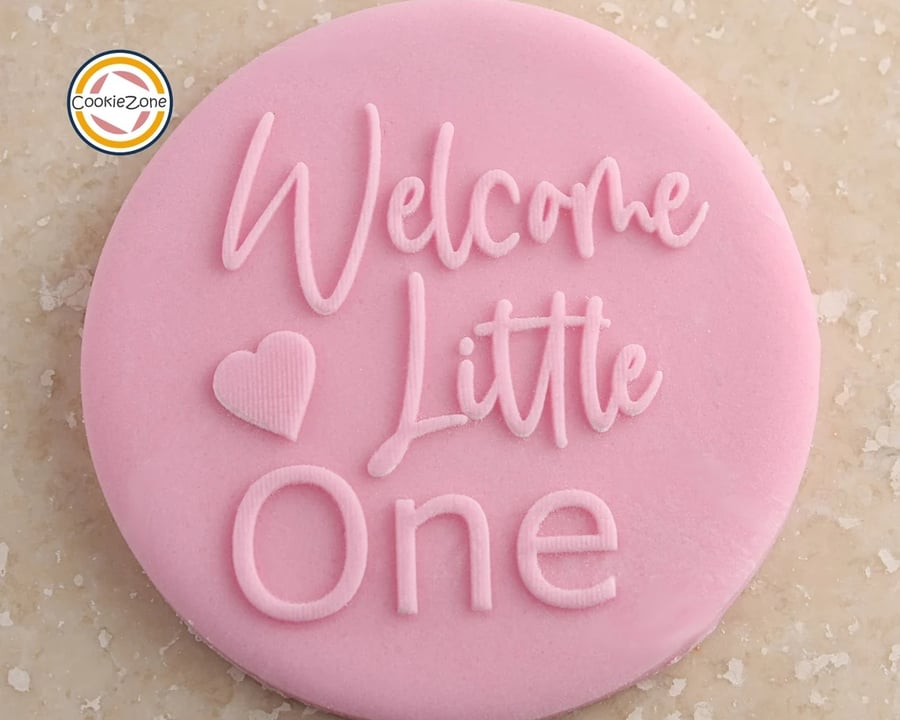Welcome Little One Debossing Fondant Stamp