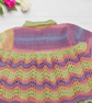 Baby Girl Cardigan 0-3 Months, Rainbow Hand Knitted Matinee Coat - Image 8