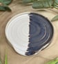 Handmade Ceramic Reactive Glaze and White Spoon Rest - Image 3