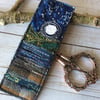 Embroidered moonlit seascape bookmark. 