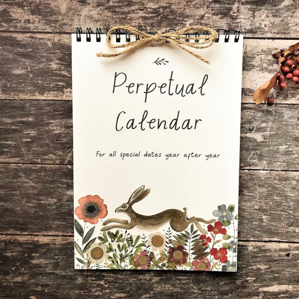 Handmade Perpetual CalendarBirthday Calendar,Calendar,Illustrated calendar