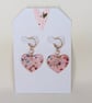 Heart Shaped Resin Earrings