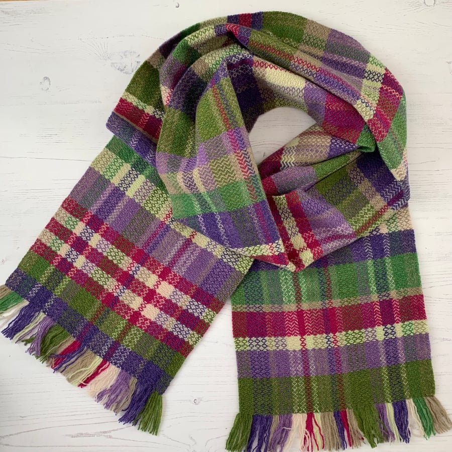 Handwoven Merino Lambswool Scarf - Moor