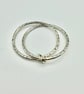 Sterling Silver hammered Bangle. Handmade & Hallmarked - Image 3