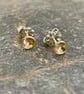 Filled Gold Earrings- Tiny Golden Studs - Image 4