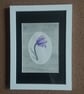 One Bluebell, blue spring flower handmade card blank inside - Image 4