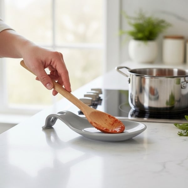 Handcrafted spoon holder