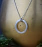 Textured Sterling Silver Necklace - Minimalist Handmade Jewellery - Image 8