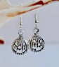 Halloween Earrings Twin Pack, Scary Silver Pumpkins, Trick Or Treat, Inc UK P&P - Image 2