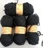 Woolyknit Aran British Wool 4 x 50 gram balls in Pirate Grey