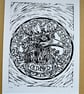 Old Ned - Lino Print - Limited Edition - Image 3