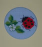 Card Cross Stitch Ladybird Card - Image 2