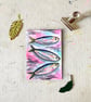 Original Aceo Sardines Miniature painting - One of a kind