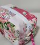 Patch work Box Bag, cosmetics - makeup Bag. - Image 4