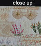 Hand embroidered textile art wall hanging, unframed nature wall decor wall decor - Image 2